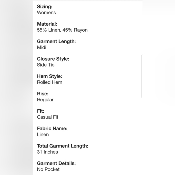 Women's Linen Wrap A-Line Skirt - A New Day Pink L - Picture 9 of 9